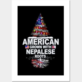 Christmas Tree  American Grown With Nepalese Roots - Gift for Nepalese From Nepal Posters and Art